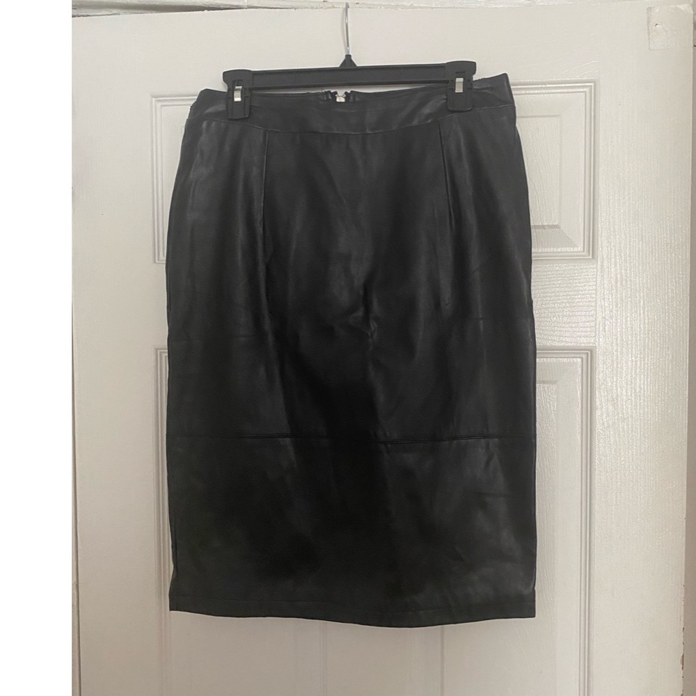 Black Pleather Skirt